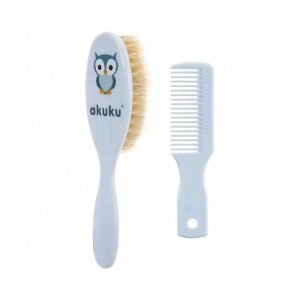 Akuku  naturalių &scaron;erių plaukų &scaron;epetys ir &scaron;ukos, A0457-BLUE