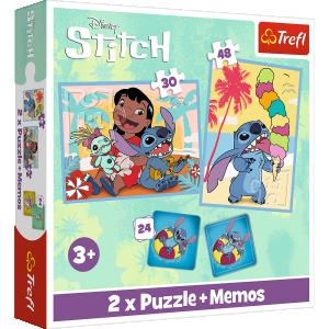 STITCH TREFL  30+ 48+ 24 memo kortelės dėlionė-žaidimas
