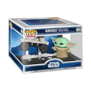 FUNKO  POP! Vinilinė figūrėlė: Mandalorian & Grogu - Grogu with Polar Mouse Droid (Moment)