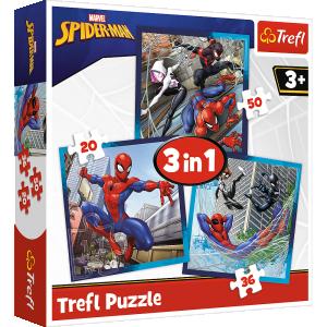 TREFL  SPIDER-MAN 3 dėlionių rinkinys &bdquo;Žmogus-voras&ldquo;