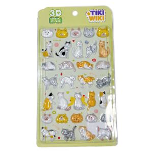 TIKI WIKI  3D lipdukų rinkinys - Crystal: Kitties