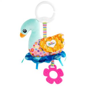 Lamaze pakabinamas lavinamasis žaislas GULBĖ Mini Clip & Go