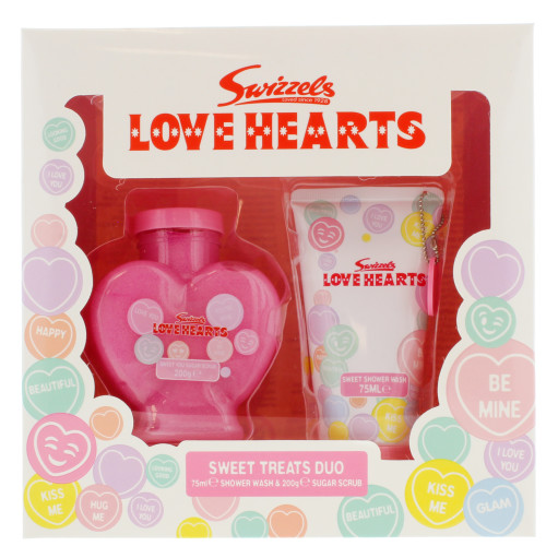 Love Hearts prausiklio ir &scaron;veitiklio rinkinys SWEET TREAT DUO