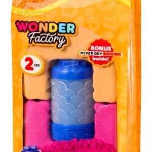 WONDER FACTORY  NEVER DRY Kinetinio smėlio ir modelino rinkinys &bdquo;Mega Bag&ldquo;