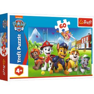 PAW PATROL TREFL  Dėlionė &bdquo;&Scaron;uniukas-patrulis&ldquo; 60 det.