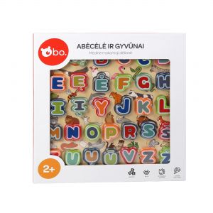 bo.  Dėlionė &bdquo;Abėcėlė ir gyvūnai&ldquo;, lietuvių k.