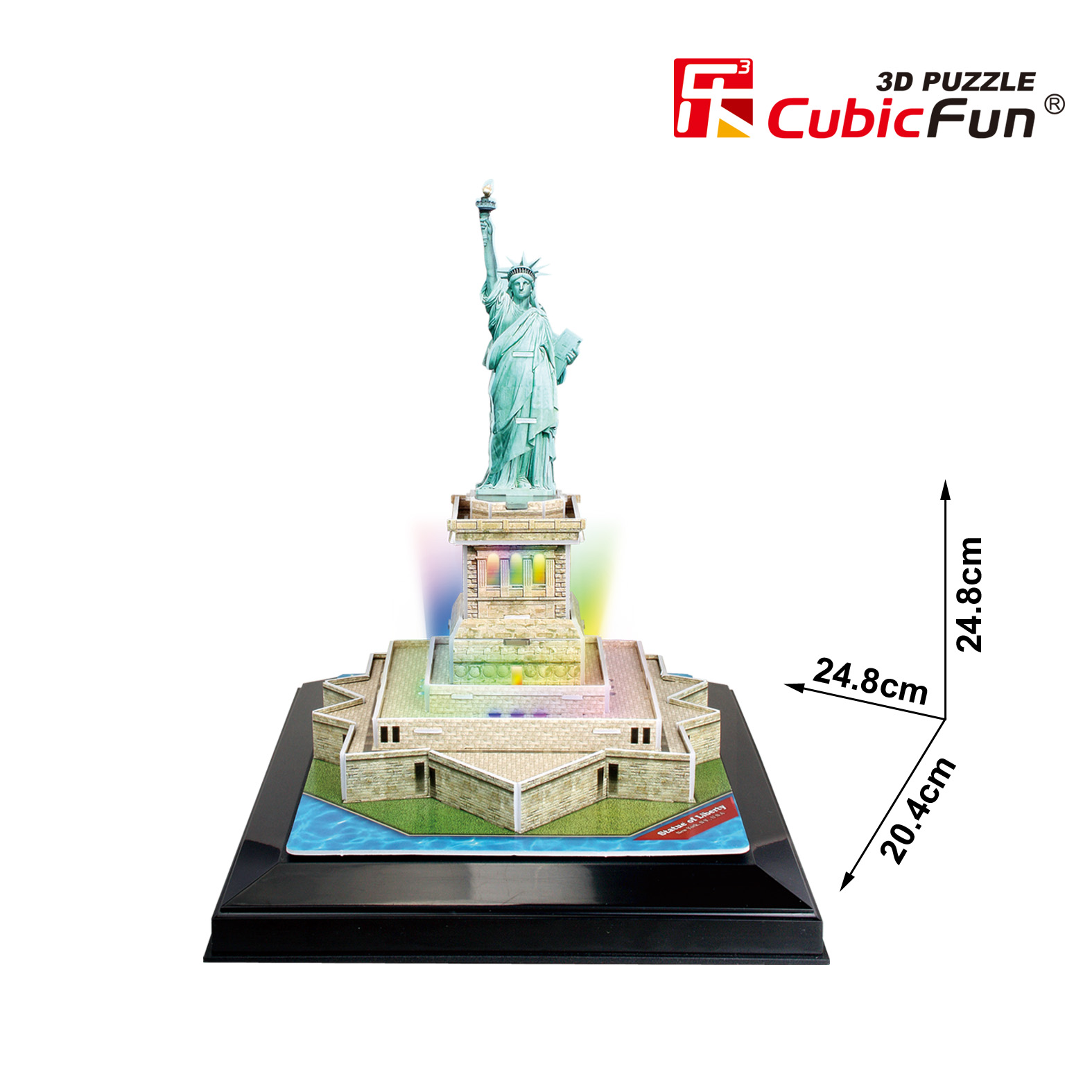 CUBIC FUN CUBICFUN 3D dėlionė „Laisvės statula“ (LED)