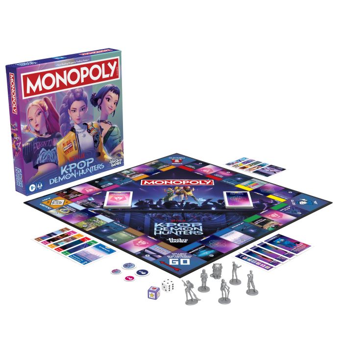 MONOPOLY Stalo žaidimas &bdquo;: KPOP Demon hunters&ldquo;, anglų k. &ndash; nuotrauka 3