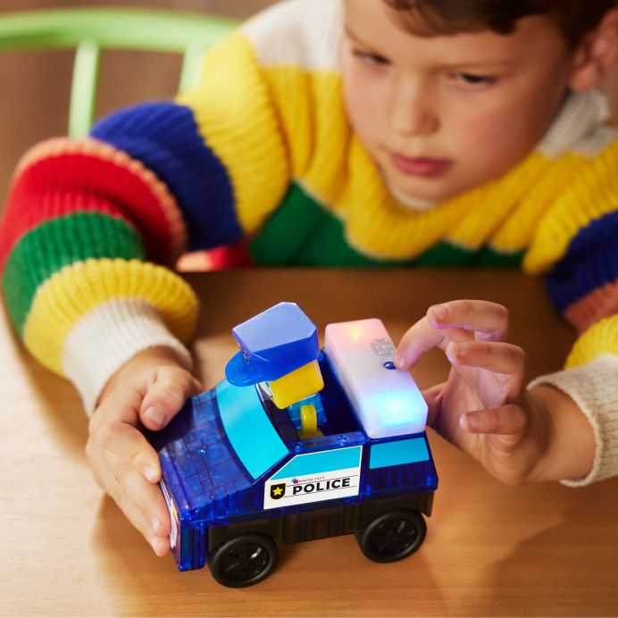 MAGNA-TILES Magnetinis konstruktorius &bdquo;Policijos nuovada&ldquo;, 35 det. &ndash; nuotrauka 5