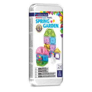 MAGNA-TILES  MICROMAGS Kelioninis konstruktorius &bdquo;Spring Garden&ldquo;, 24 det.