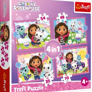 GABBY&acute;S DOLLHOUSE TREFL  Dėlionių rinkinys