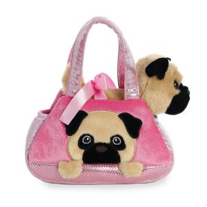 FANCY PALS AURORA  Pliu&scaron;inis mopsas rankinėje, 20 cm