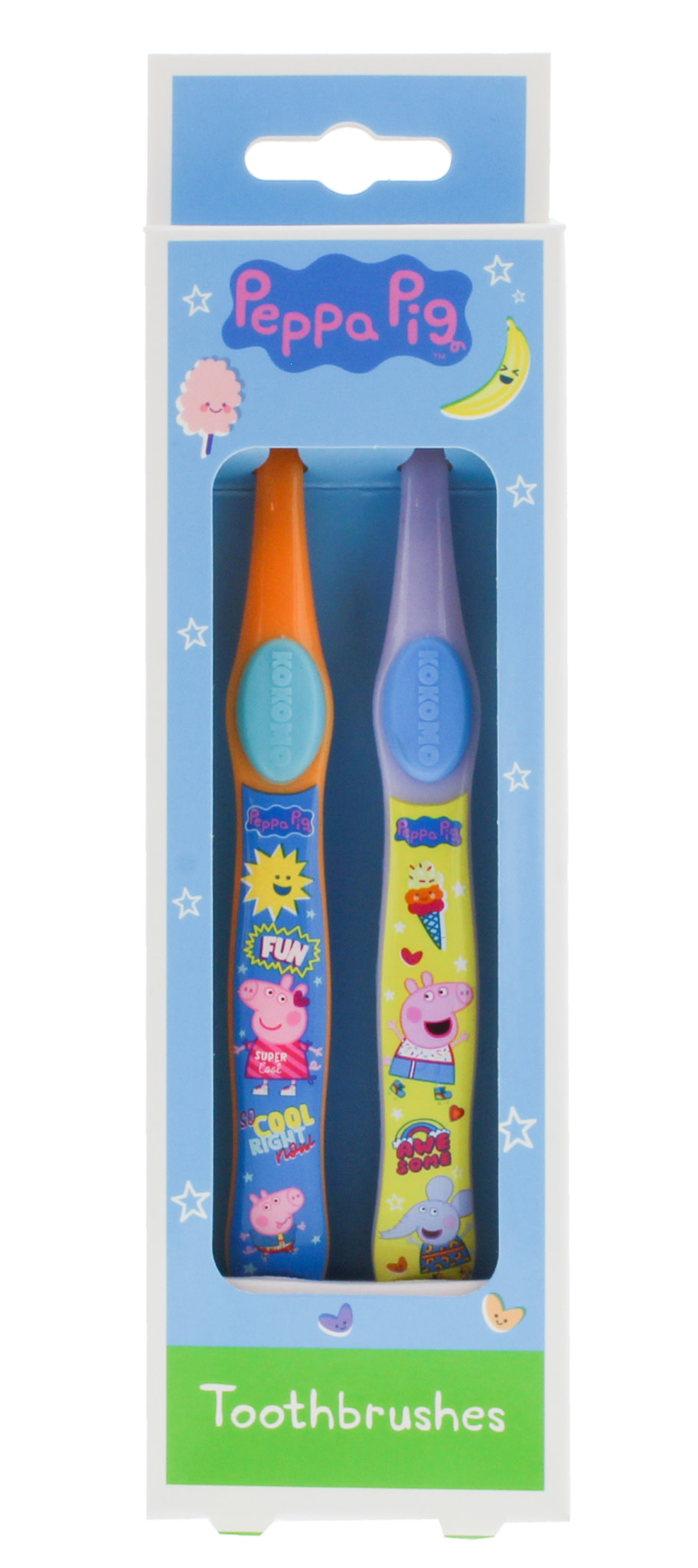 Peppa Pig Peppa dantų &scaron;epetėlių rinkinys, 2 vnt.