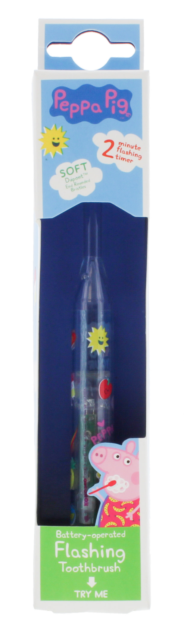 Peppa Pig &scaron;viečiantis dantų &scaron;epetėlis Flashing Toothbrush