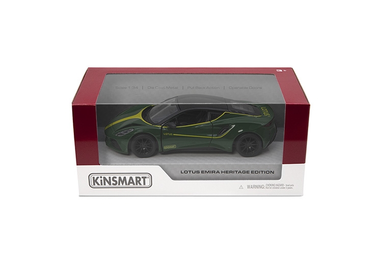 KINSMART  Automobilis Lotus Emira (Heritage Edition), 1:34
