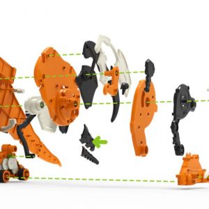 BLUE ROCKET  Robotas-tiranozauras Rex