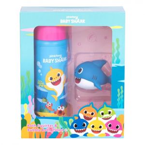 Pinkfong  Baby Shark vonios rinkinys, vonios putos 250 ml + vonios žaislas