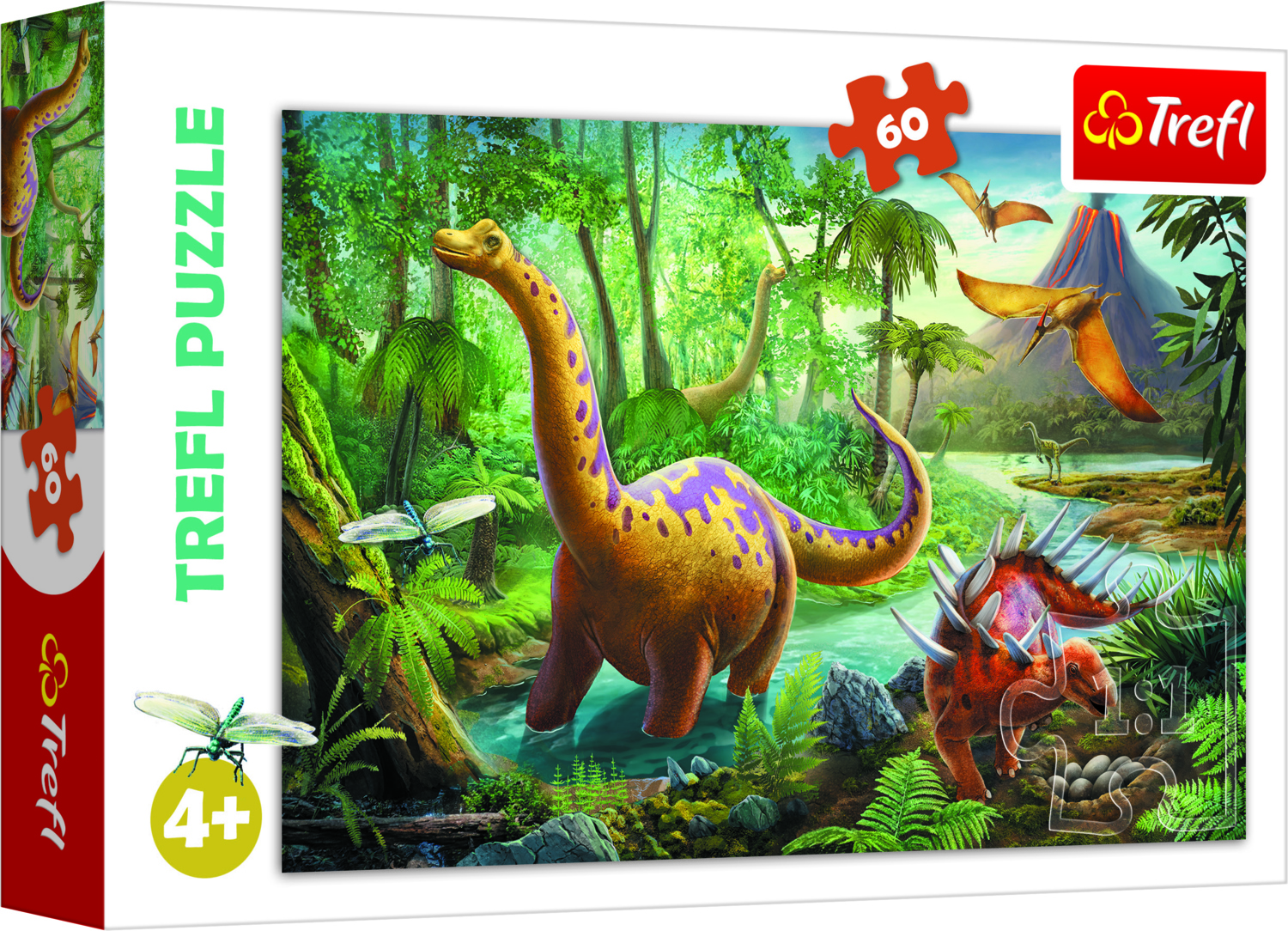 TREFL PUZZLES TREFL dėlionė „Dinozaurai“, 60 det.