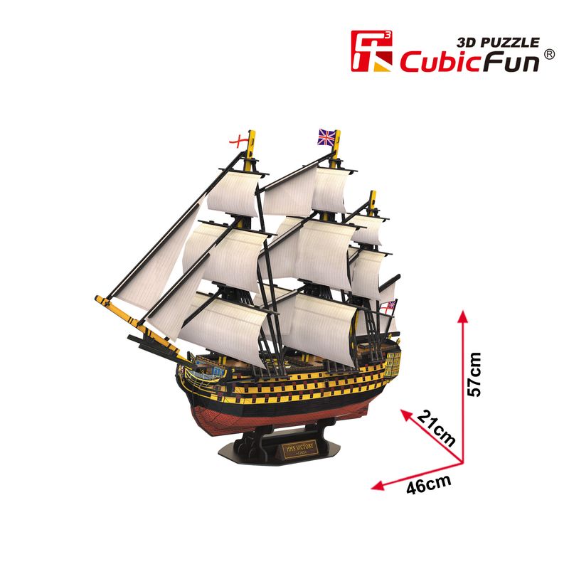 CUBIC FUN CUBICFUN 3D dėlionė „Laivas Karalienė Viktorija“