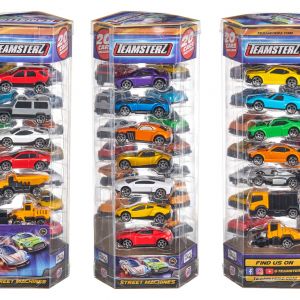 TEAMSTERZ  Gatvės automobilių rinkinys, 7 CM, 20 vnt.