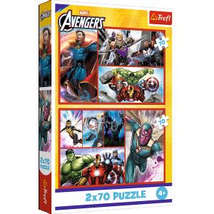 TREFL  AVENGERS Dėlionių rinkinys, 2 x 70 det.