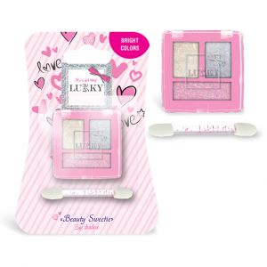 LUKKY  Akių &scaron;e&scaron;ėlių paletė, 3 spalvos "Beauty Sweetie"