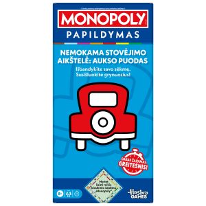 MONOPOLY  Papildymas &bdquo;Nemokama stovėjimo aik&scaron;telė: aukso puodas&ldquo;, (lietuvių kalba)