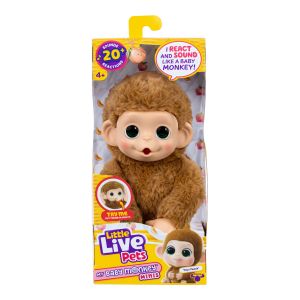 LITTLE LIVE PETS  Interaktyvi mini beždžionėlė, 19 cm