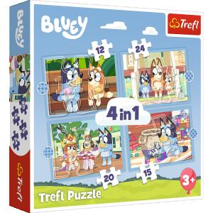 TREFL  BLUEY 4 dėlionių rinkinys