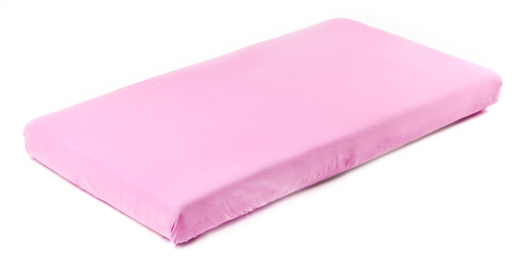 Sensillo paklodė su guma 120x60 JERSEY, rožinė, 2207