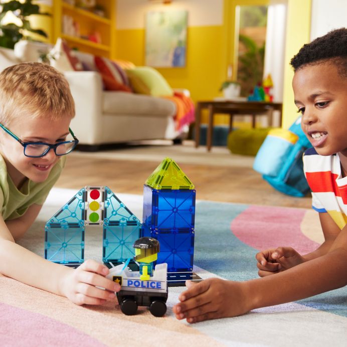 MAGNA-TILES Magnetinis konstruktorius &bdquo;Policijos patrulis&ldquo;, 20 det. &ndash; nuotrauka 4