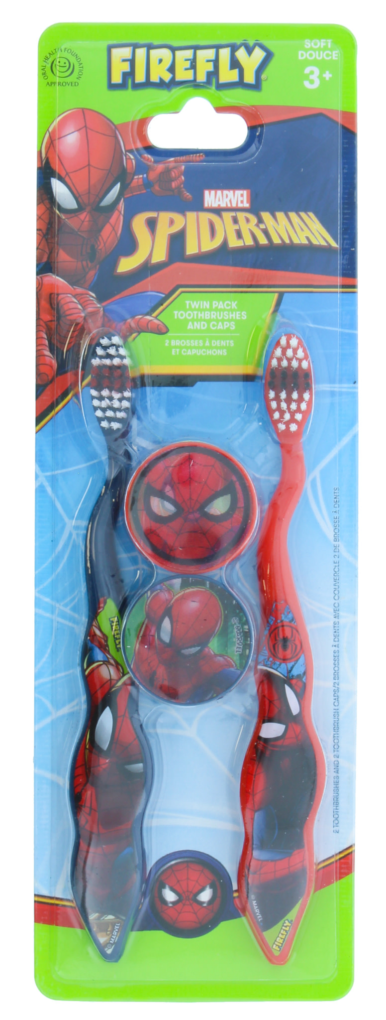 SPIDER-MAN dantų &scaron;epetėlių rinkinys, 2 vnt.