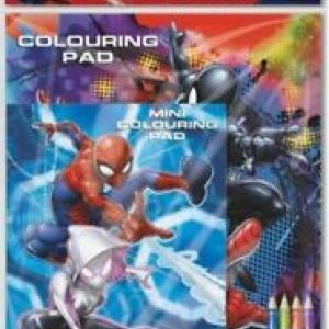 SPIDER-MAN spalvinimo knygelė ir pie&scaron;tukai, PLAY PACK 30+ COLOURING PAGES 