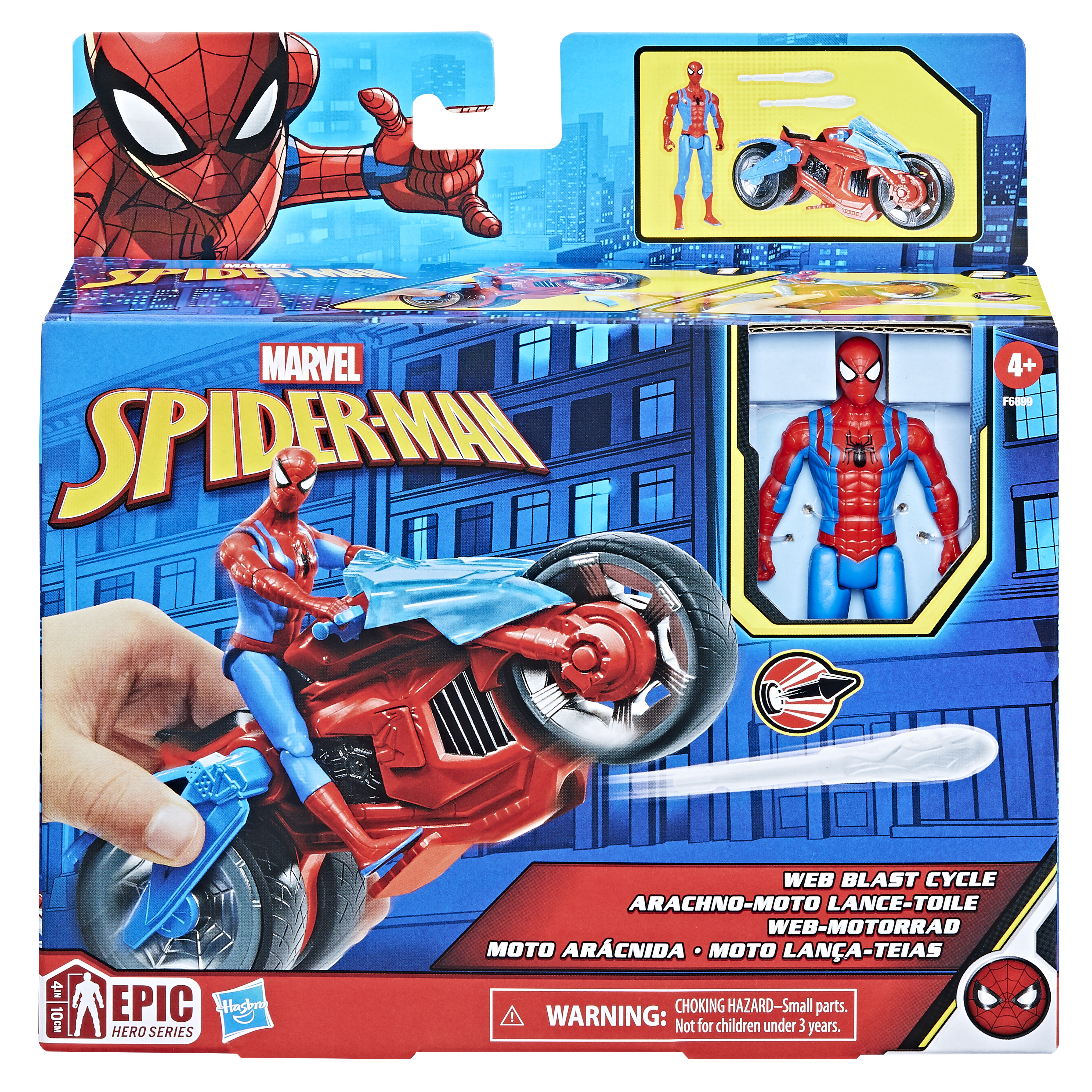 SPIDER-MAN  Transporto priemonė su figūrėle, 10 cm