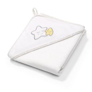 BabyOno rank&scaron;luostis su gobtuvu frotinis 100x100, baltas TERRY, 142/07