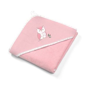 BabyOno rank&scaron;luostis su gobtuvu veliūras 100x100 rožinis, pelėda, 540/03