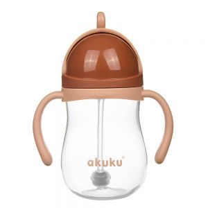 Akuku puodelis su &scaron;iaudeliu 280ml rudas A0729