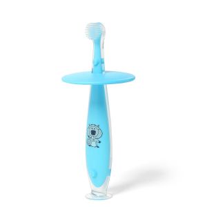 BabyOno  dantų &scaron;epetukas su siurbtuku nuo 6 mėn mėlynas 551/03