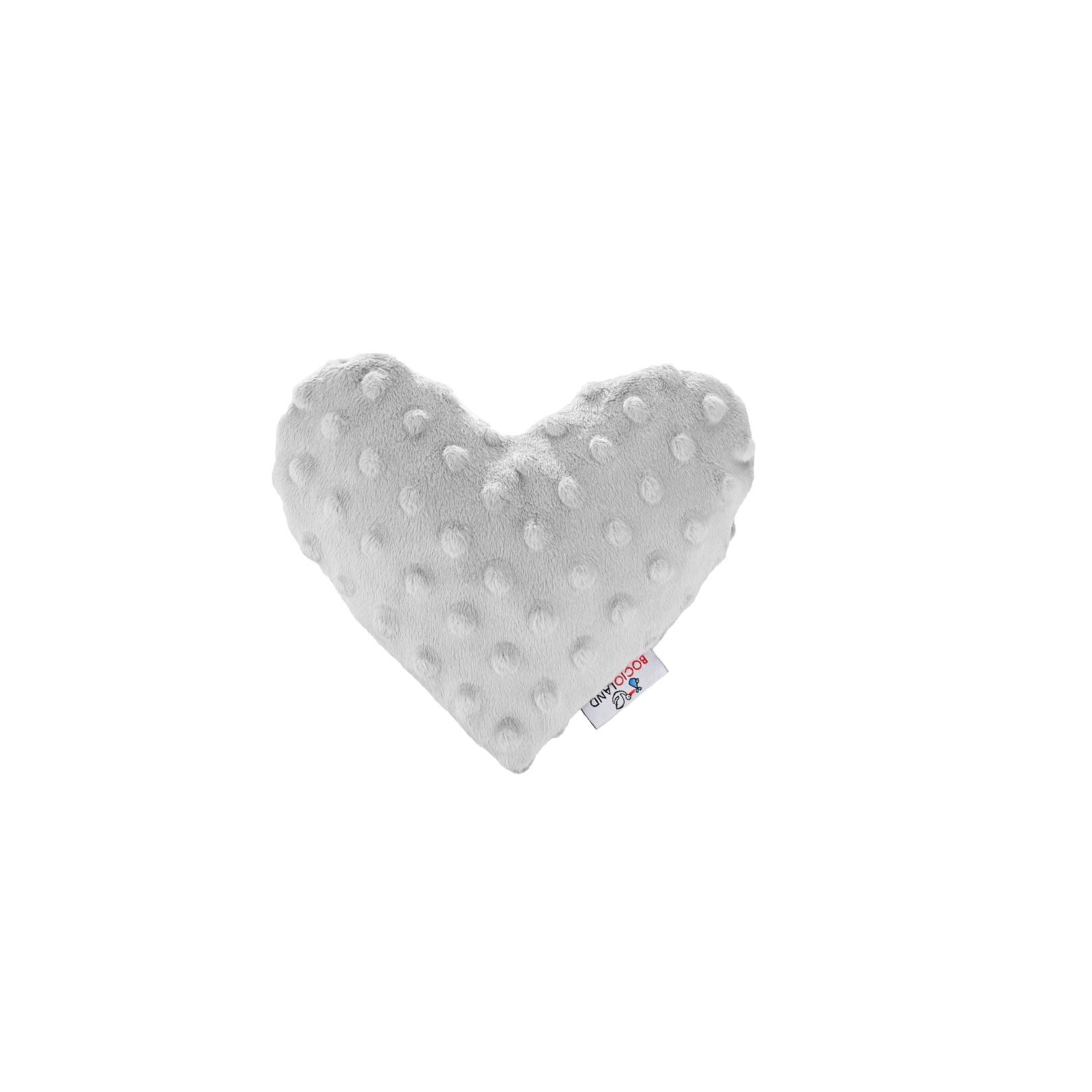 Bocioland vyšnių kauliukų pagalvėlė širdėlė pilka BOC0216