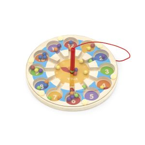 Viga medinis magnetinis žaidimas laikrodis labirintas 18M+, 44560 