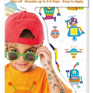 AVENIR  Priklijuojamos tatuiruotės &bdquo;Robotai&ldquo;