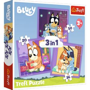 TREFL  BLUEY 3 dėlionių rinkinys