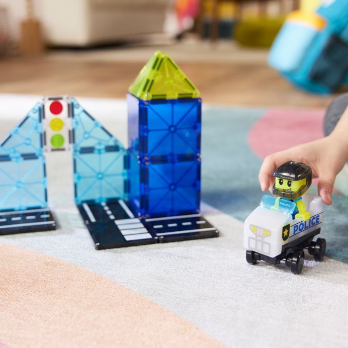MAGNA-TILES Magnetinis konstruktorius &bdquo;Policijos patrulis&ldquo;, 20 det. &ndash; nuotrauka 7