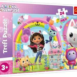 GABBY&acute;S DOLLHOUSE TREFL  Maxi dėlionė &bdquo;Ratai&ldquo;, 24 det.