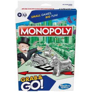 MONOPOLY &bdquo;Grab&Go&ldquo; kelioninis žaidimas &bdquo;Monopolis&ldquo;