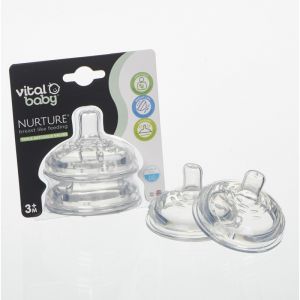 Vital Baby greitos tėkmės žindukas 6+ mėn.  NURTURE 
