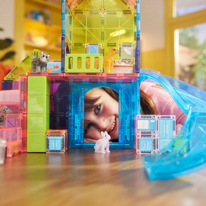 MAGNA-TILES Magnetinis konstruktorius &bdquo;Gyvūnų žaidimų namelis&ldquo;, 50 det. &ndash; nuotrauka 5
