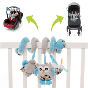 4Baby žaislas spiralė vežimėliui, pelėdžiukas, OB07