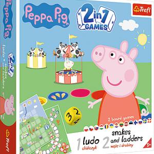 Peppa Pig TREFL  Stalo žaidimas 2 in 1 &bdquo;Kiaulytė Pepa&ldquo;