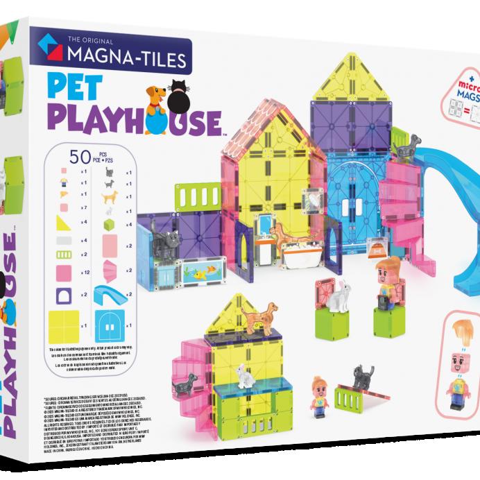 MAGNA-TILES Magnetinis konstruktorius &bdquo;Gyvūnų žaidimų namelis&ldquo;, 50 det. &ndash; nuotrauka 2